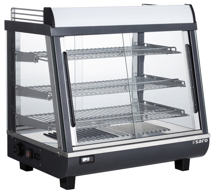 Vitrine chauffante ELIAS - 96L - LED - Contrôle analogique - 1,5 kW Saro - Vitrine chaude professionnel CHR - matériel cuisine pro - Cuistéo