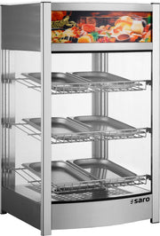 Vitrine chauffante FINN - 97L - 3 grilles - Contrôle analogique - 1,2 kW Saro - Vitrine chaude professionnel CHR - matériel cuisine pro - Cuistéo