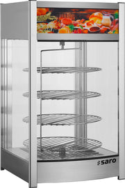 Vitrine chauffante NIKLAS - 97L - 4 grilles rotatives - 1,2 kW Saro - Vitrine chaude professionnel CHR - matériel cuisine pro - Cuistéo