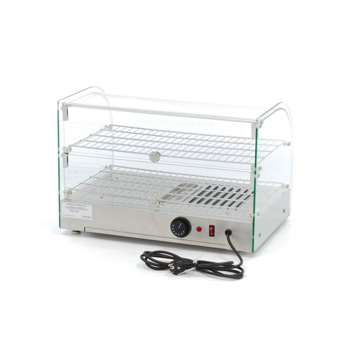 Vitrine chauffante pour aliments - 45L - 55cm - 2 étagères inox 800 W Maxima - vue 2 - Vitrine chaude pro CHR - Cuistéo