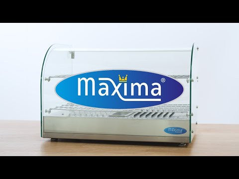 Vitrine chauffante pour aliments - 45L - 55cm - 2 étagères inox 800 W Maxima - vue 5 - Vitrine chaude pro CHR - Cuistéo