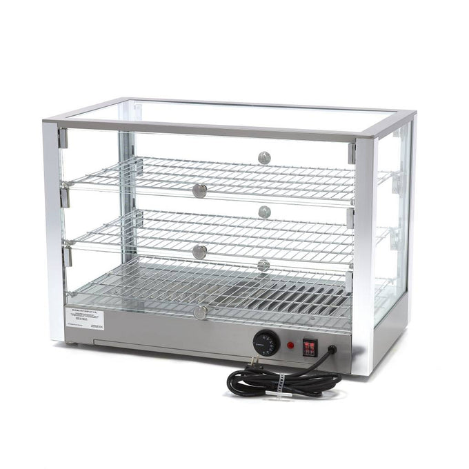 Présentoir chauffant pour aliments - 115 L - 70 cm - 3 étagères 800 W Maxima - vue 3 - Vitrine chaude pro CHR - Cuistéo