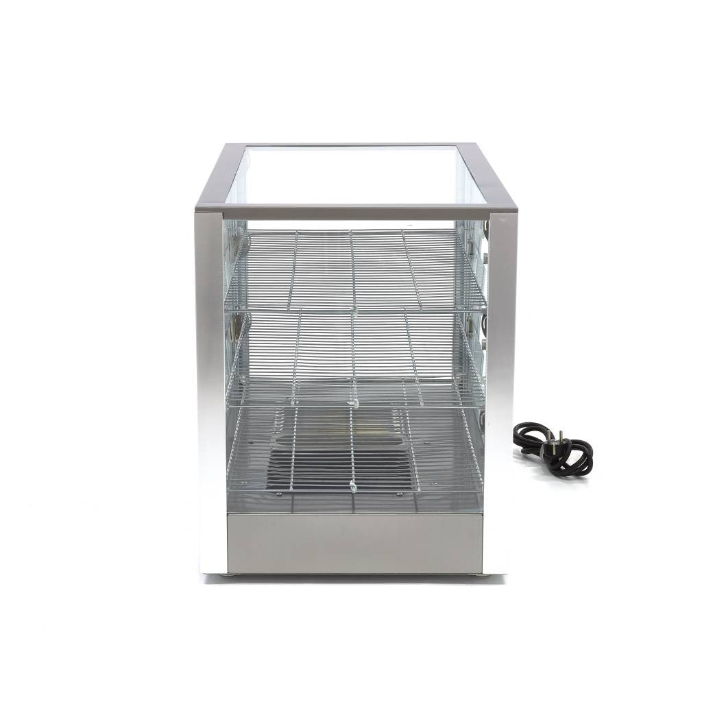Présentoir chauffant pour aliments - 115 L - 70 cm - 3 étagères 800 W Maxima - vue 4 - Vitrine chaude pro CHR - Cuistéo