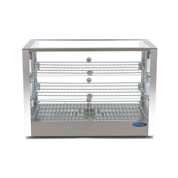 Présentoir chauffant pour aliments - 115 L - 70 cm - 3 étagères 800 W Maxima - vue 5 - Vitrine chaude pro CHR - Cuistéo