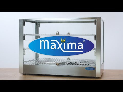 Présentoir chauffant pour aliments - 115 L - 70 cm - 3 étagères 800 W Maxima - vue 7 - Vitrine chaude pro CHR - Cuistéo