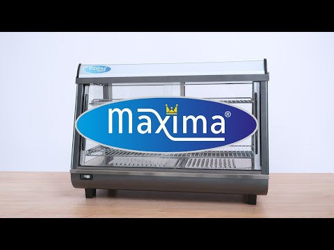 Vitrine chauffante pour aliments - 96L - 67,5cm - 3 étagères inox 1000 W Maxima - vue 6 - Vitrine chaude pro CHR - Cuistéo