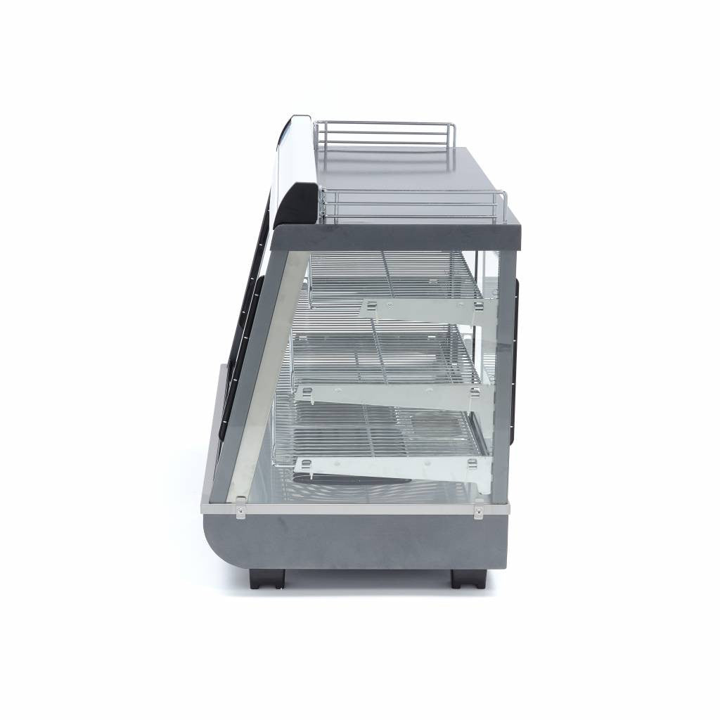 Présentoir chauffant pour aliments - 136L - 91,5cm - 3 étagères 1100 W Maxima - vue 4 - Vitrine chaude pro CHR - Cuistéo
