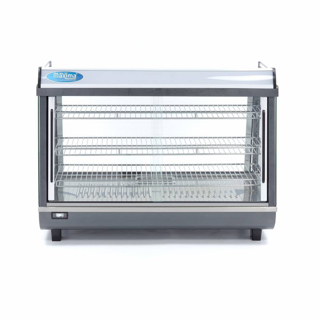 Présentoir chauffant pour aliments - 136L - 91,5cm - 3 étagères 1100 W Maxima - vue 5 - Vitrine chaude pro CHR - Cuistéo