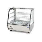 Vitrine chauffante pour aliments - 120L - 67,8cm - 3 étagères inox 1100 W Maxima - Vitrine chaude professionnel CHR - matériel cuisine pro - Cuistéo