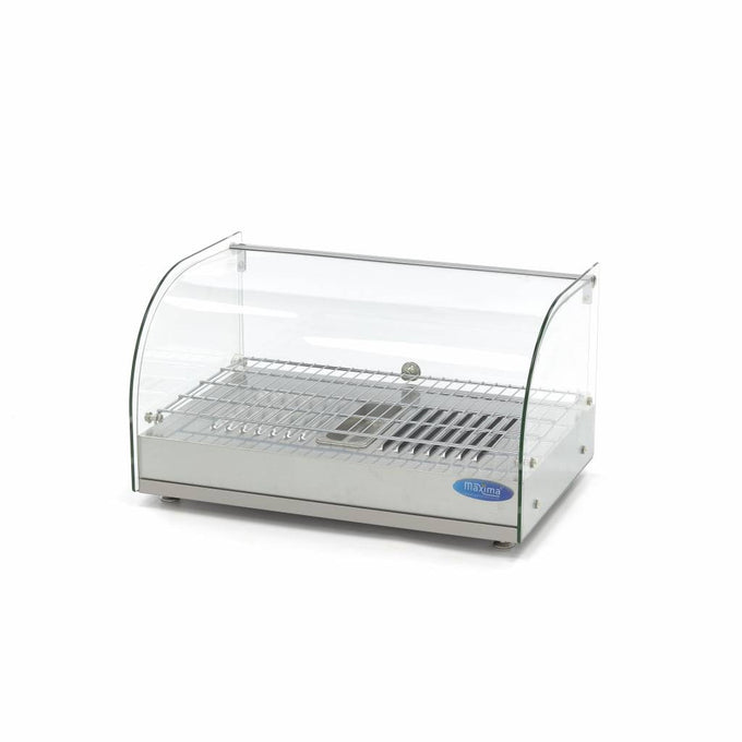 Vitrine chauffante pour aliments - 25L - 55cm - 1 étagère inox 800 W Maxima - Vitrine chaude professionnel CHR - matériel cuisine pro - Cuistéo