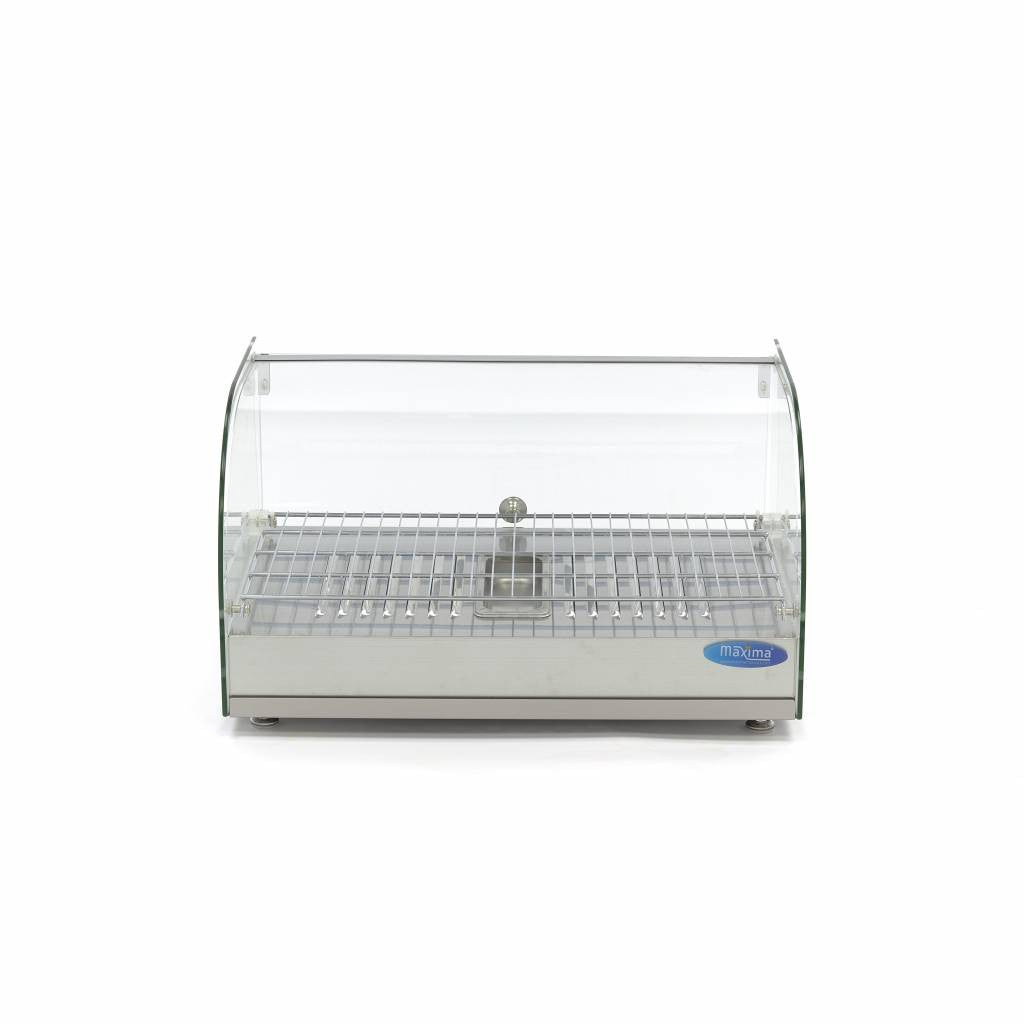 Vitrine chauffante pour aliments - 25L - 55cm - 1 étagère inox 800 W Maxima - vue 3 - Vitrine chaude pro CHR - Cuistéo