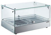 Vitrine chauffante rectangle - 35L - Contrôle analogique - 0,8 kW 734x665x798 mm Saro - Vitrine chaude professionnel CHR - matériel cuisine pro - Cuistéo