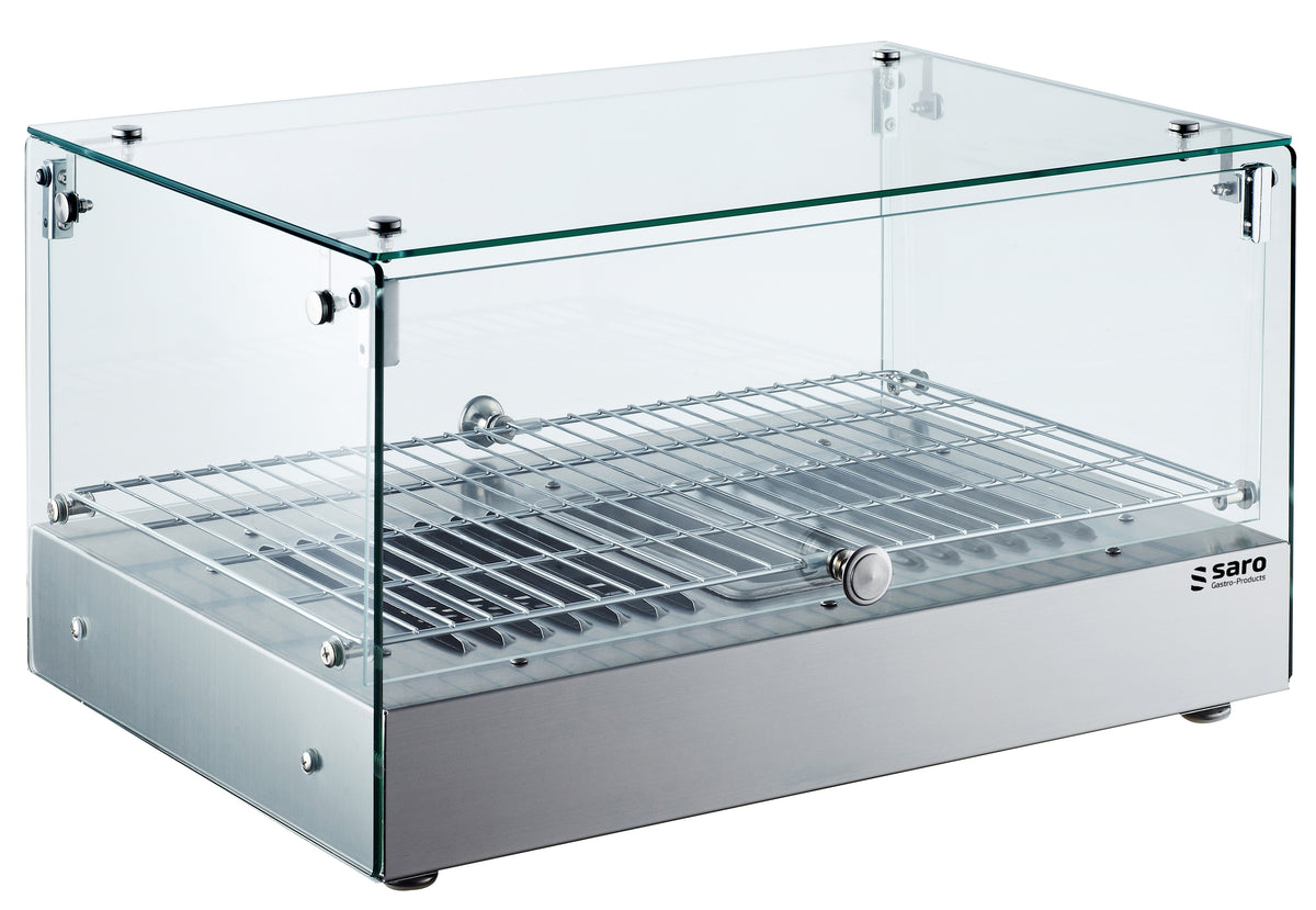 Vitrine chauffante rectangle - 35L - Contrôle analogique - 0,8 kW 734x665x798 mm Saro - Vitrine chaude professionnel CHR - matériel cuisine pro - Cuistéo