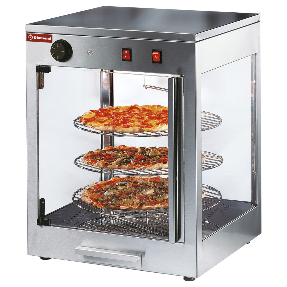 Vitrine chauffante rotative diamétre 380 mm - Diamond