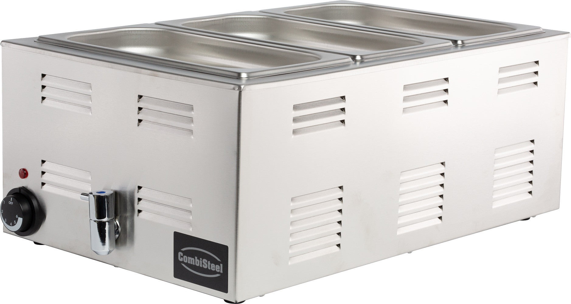 Bain-marie avec robinet de vidange 538x336x243 mm 1.2 kW Combisteel - vue 3 - Bain-marie pro CHR - Cuistéo