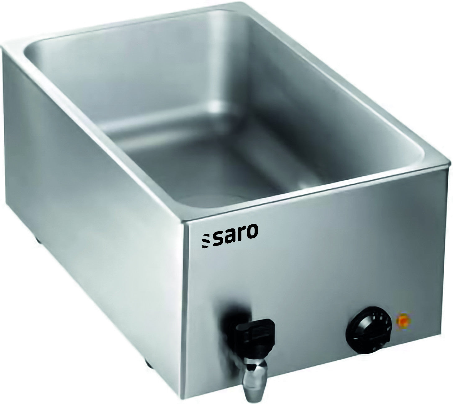 Bain-marie - GN 1/1 - 1kW - 345x600x255mm - Robinet - BMH 160 Saro - Bain-marie professionnel CHR - matériel cuisine pro - Cuistéo