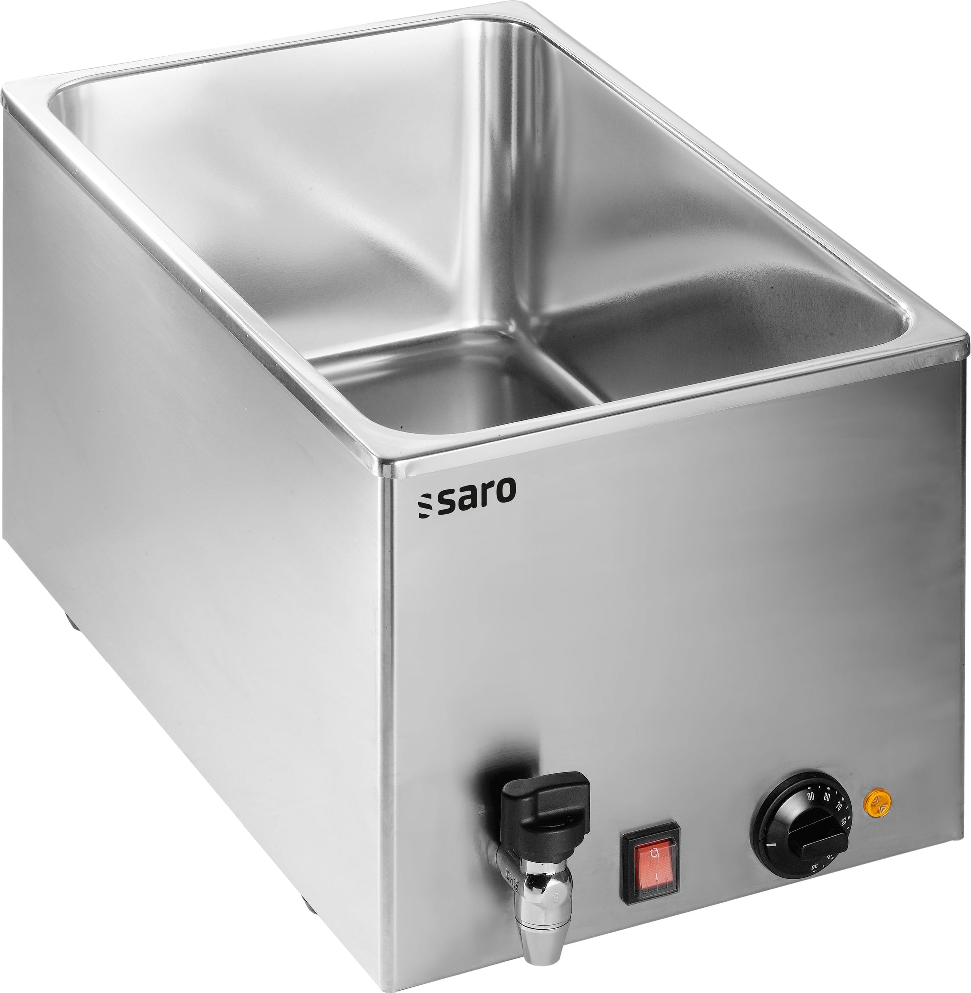 Bain-marie - GN 1/1 - 1kW - 345x600x290mm - Robinet - BMH 210 Saro - Bain-marie professionnel CHR - matériel cuisine pro - Cuistéo