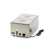 Bain-Marie - avec robinet - incluant 2 sets de bacs GN 1/2 - Électrique 2 L 1200 W Maxima - Bain-marie professionnel CHR - matériel cuisine pro - Cuistéo