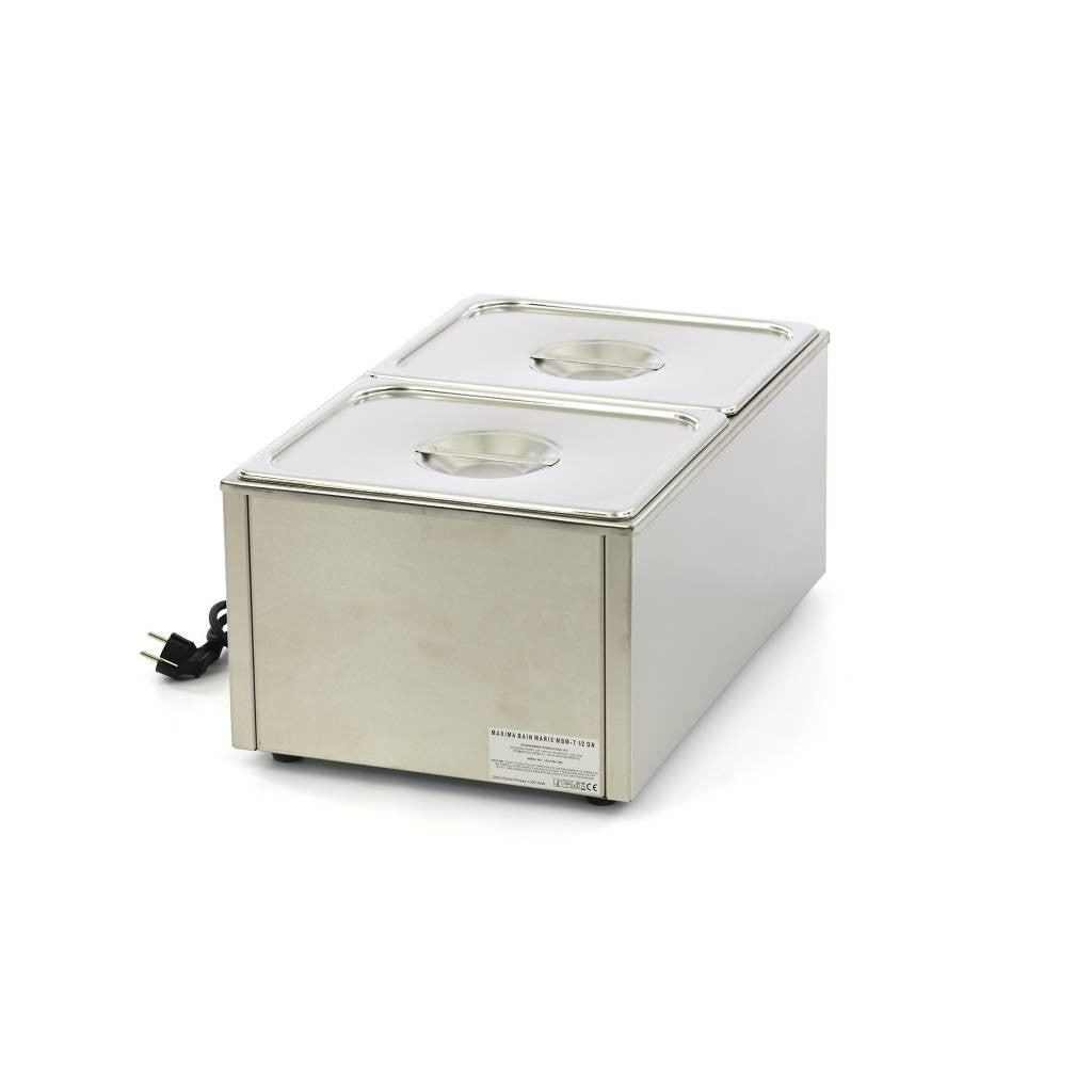 Bain-Marie - avec robinet - incluant 2 sets de bacs GN 1/2 - Électrique 2 L 1200 W Maxima - vue 2 - Bain-marie pro CHR - Cuistéo