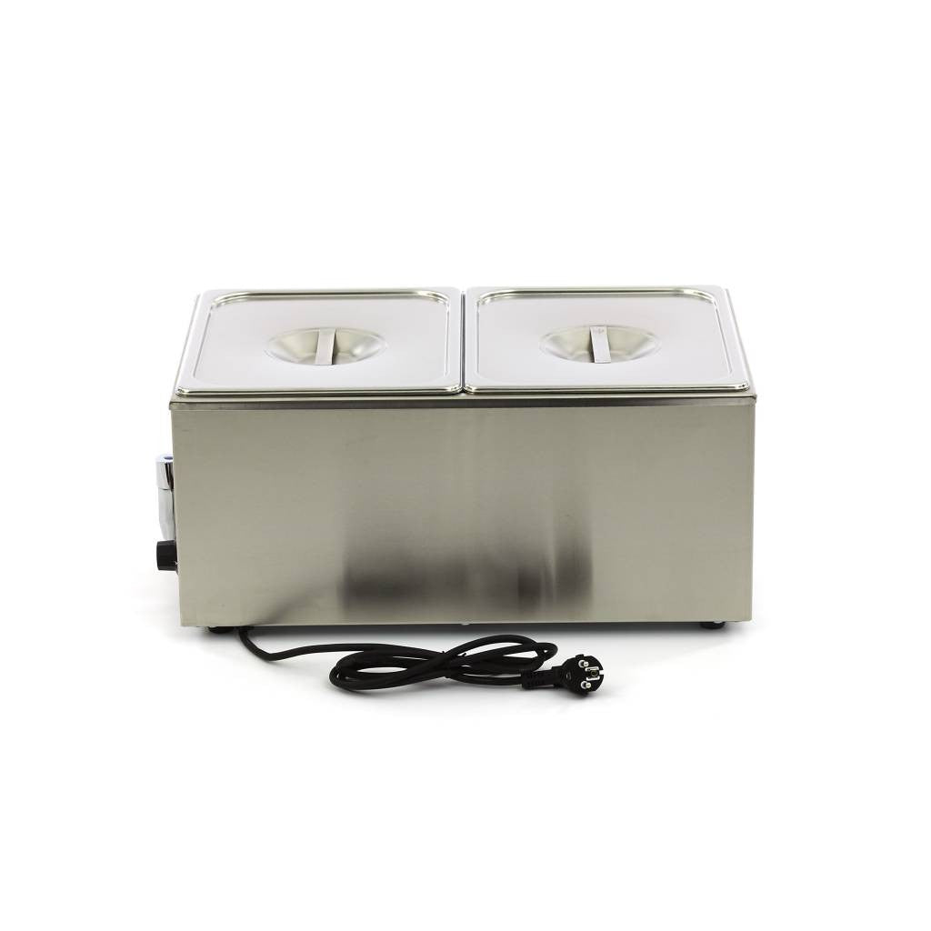 Bain-Marie - avec robinet - incluant 2 sets de bacs GN 1/2 - Électrique 2 L 1200 W Maxima - vue 4 - Bain-marie pro CHR - Cuistéo