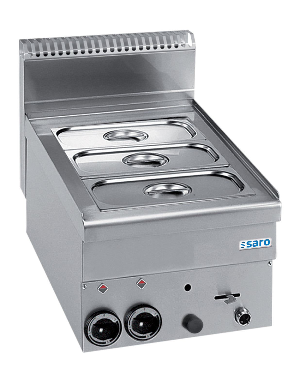 Bain-marie gaz - GN 1/2+1/3 - 2,15kW - 400x600x270mm - GBM46 Saro - Bain-marie professionnel CHR - matériel cuisine pro - Cuistéo
