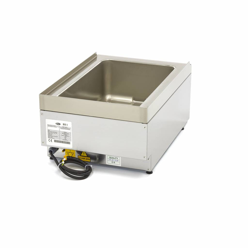 Bain-Marie - Unité individuelle - 60cm - avec robinet de vidange - Électrique 1500 W Maxima - vue 4 - Bain-marie pro CHR - Cuistéo