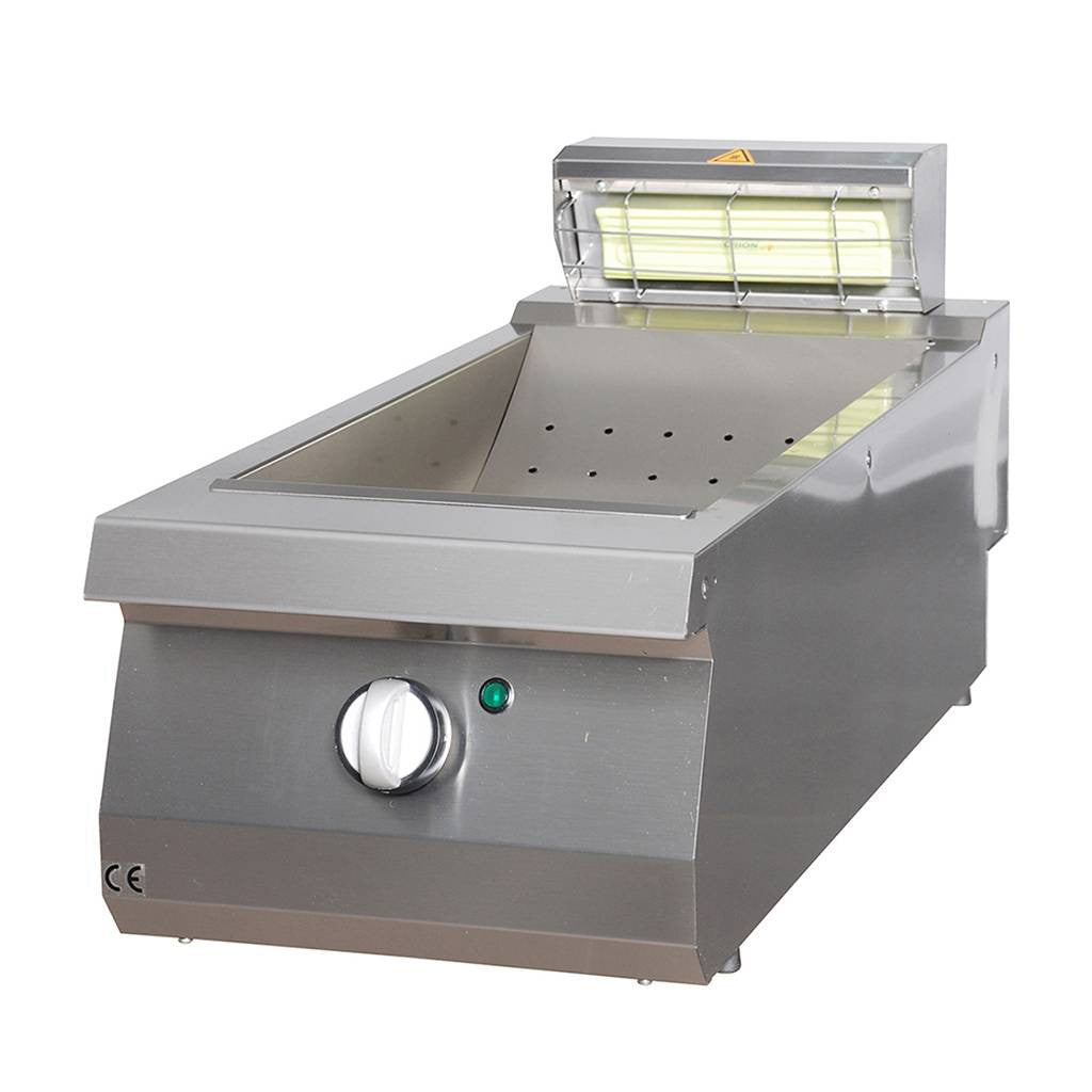 Réchauffe-frites - Unité individuelle - Électrique 1.5 L 1000 W Maxima - Bain-marie professionnel CHR - matériel cuisine pro - Cuistéo