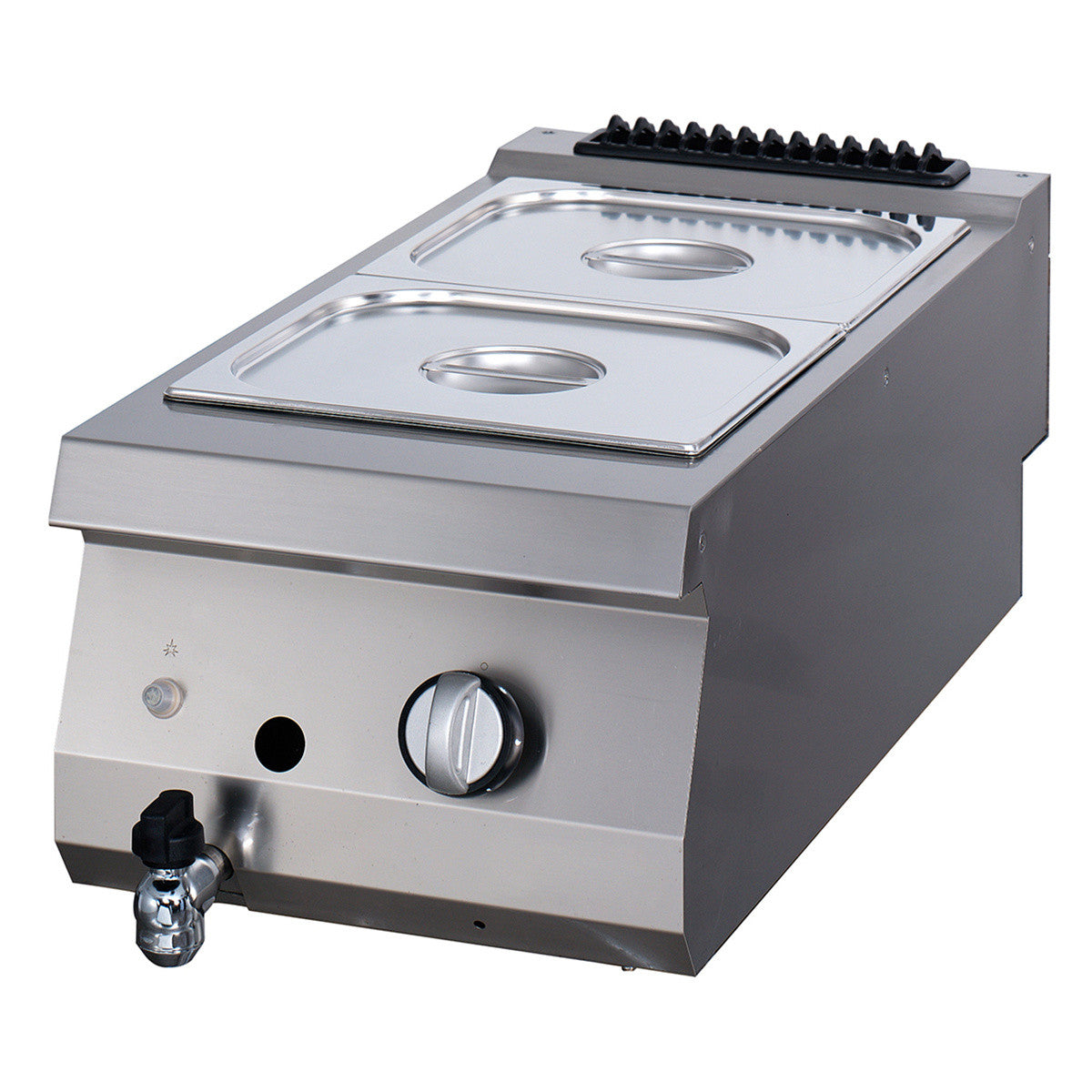 Bain-Marie Unité individuelle - Profondeur de 90 cm - Gaz 2.0 kW Maxima - Bain-marie professionnel CHR - matériel cuisine pro - Cuistéo