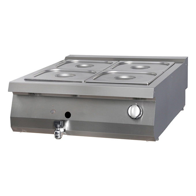 Bain-Marie Double Unité - Profondeur de 90cm - Gaz 2.0 kW Maxima - Bain-marie professionnel CHR - matériel cuisine pro - Cuistéo