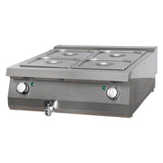 Bain-marie Double Unité - Profondeur de 90 cm - Électrique 2000 W Maxima - Bain-marie professionnel CHR - matériel cuisine pro - Cuistéo