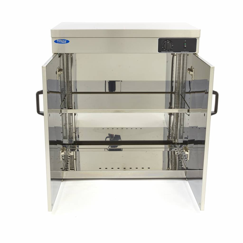 Réchauffe-assiettes - 120 assiettes - diam 32 cm 120 L 1200 W Maxima - vue 3 - Chauffe-assiette / chauffe-plat pro CHR - Cuistéo