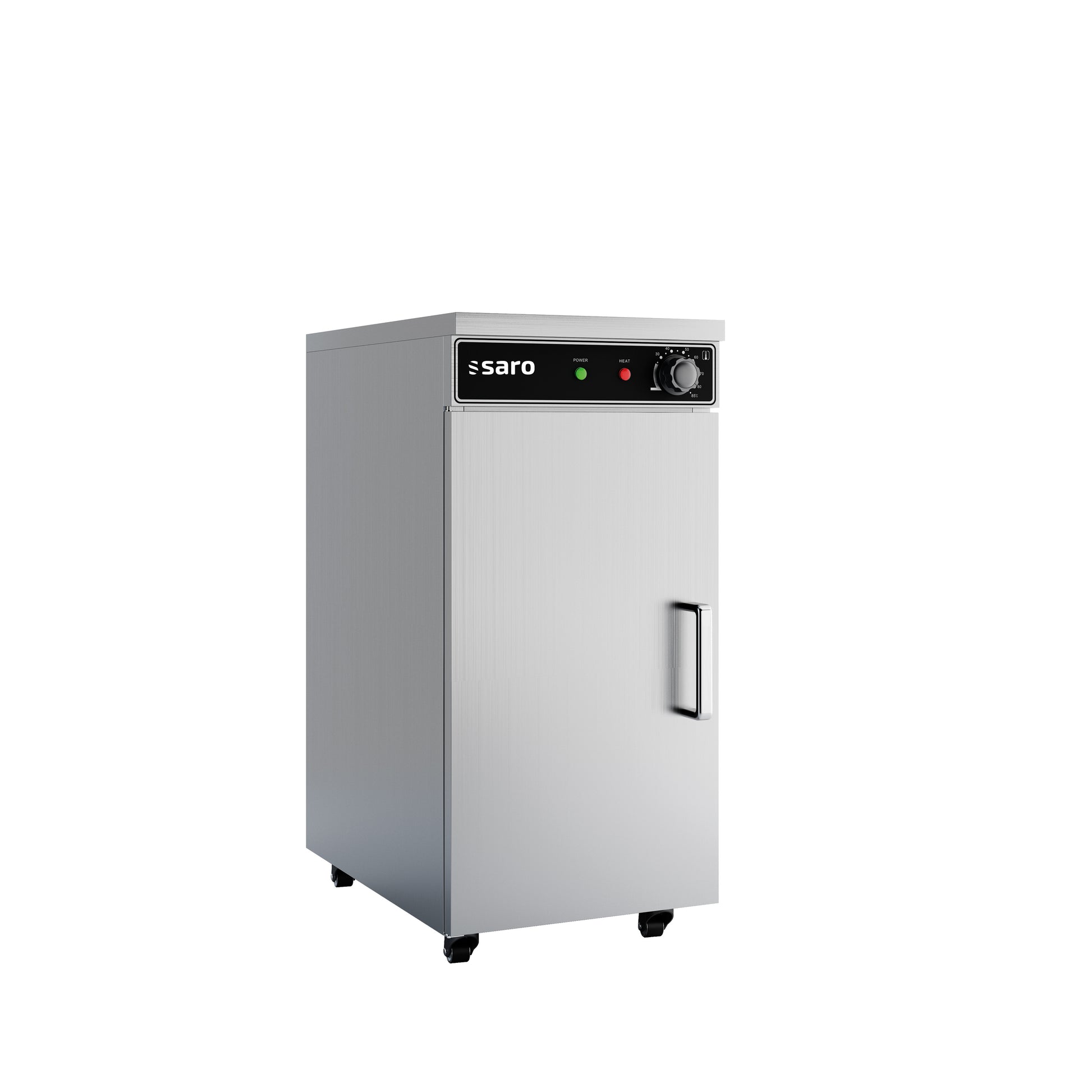 Chauffe-assiettes - 60 Assiettes - 3 Étagères - 290 mm - Ventilateur - Roues - TW 60 inox Saro - Chauffe-assiette / chauffe-plat professionnel CHR - matériel cuisine pro - Cuistéo