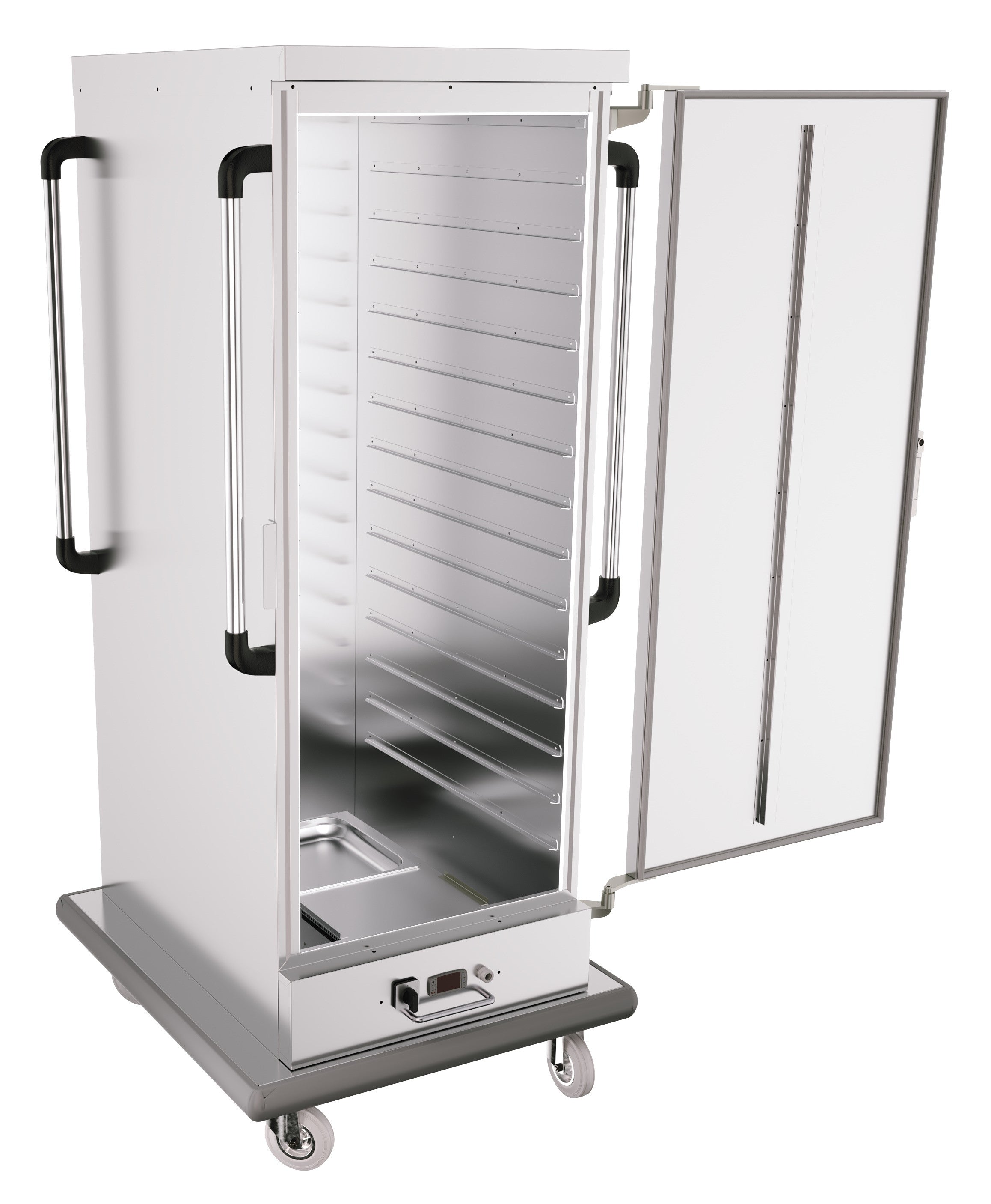 Chariot banquet chauffant 15x 2/1GN - 30X1/1GN inox 2 kW Combisteel - vue 4 - Chariot Chauffant et Flambage pro CHR - Cuistéo
