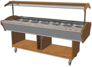 Buffet chaud 6 x GN 1/1 2200x900x850 mm 4.5 kW Combisteel - Buffet Chaud professionnel CHR - matériel cuisine pro - Cuistéo