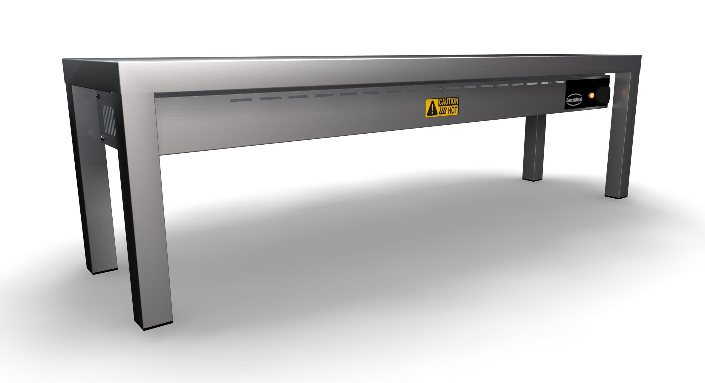 Étagère chauffante céramique 1200X300X350 inox 250 W Combisteel - vue 2 - Rampe Chauffante pro CHR - Cuistéo