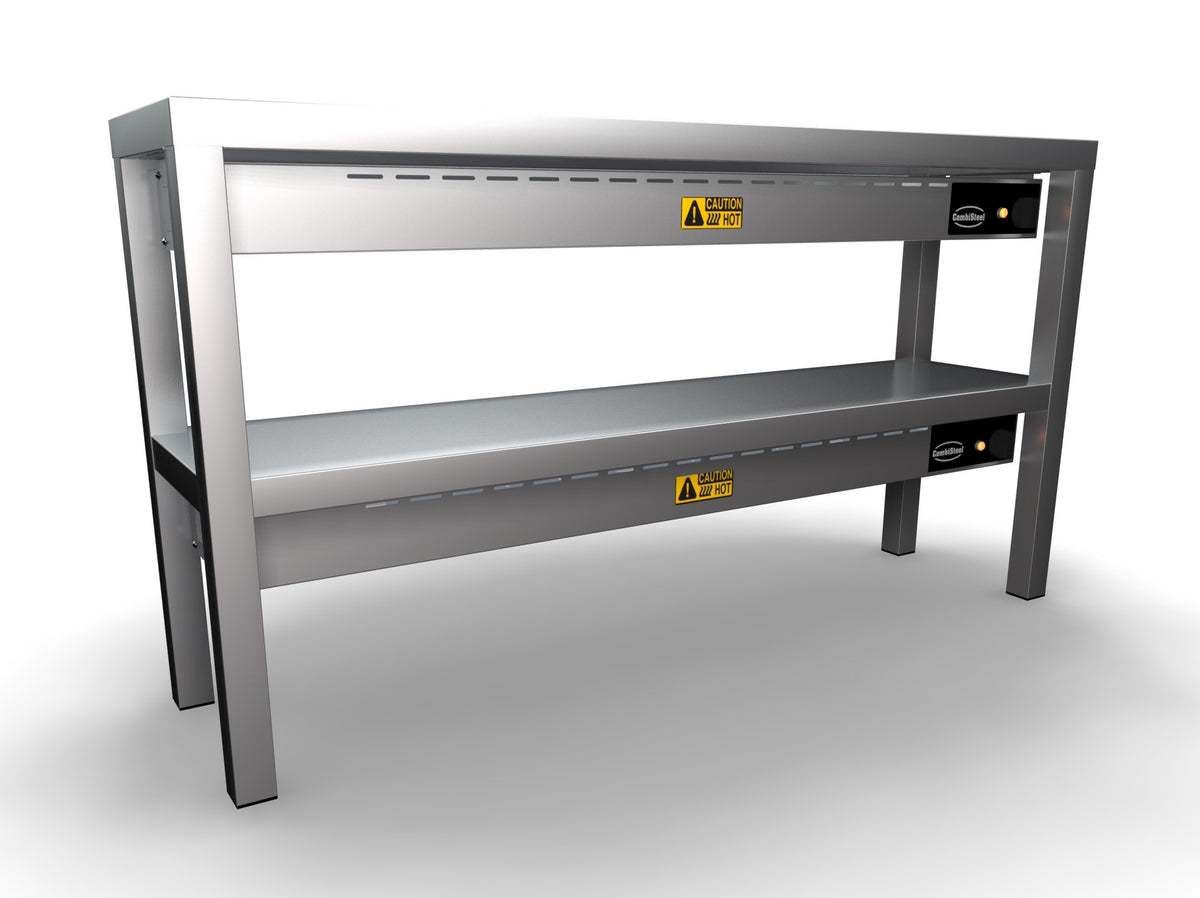 Etagère chauffante céramique 2 niv. 1200 1200x300x650 mm 250 W Combisteel - vue 2 - Rampe Chauffante pro CHR - Cuistéo