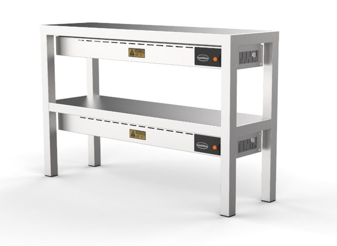 Etagère chauffante céramique 2 niv. 1400 1400x300x650 mm 250 W Combisteel - Rampe Chauffante professionnel CHR - matériel cuisine pro - Cuistéo