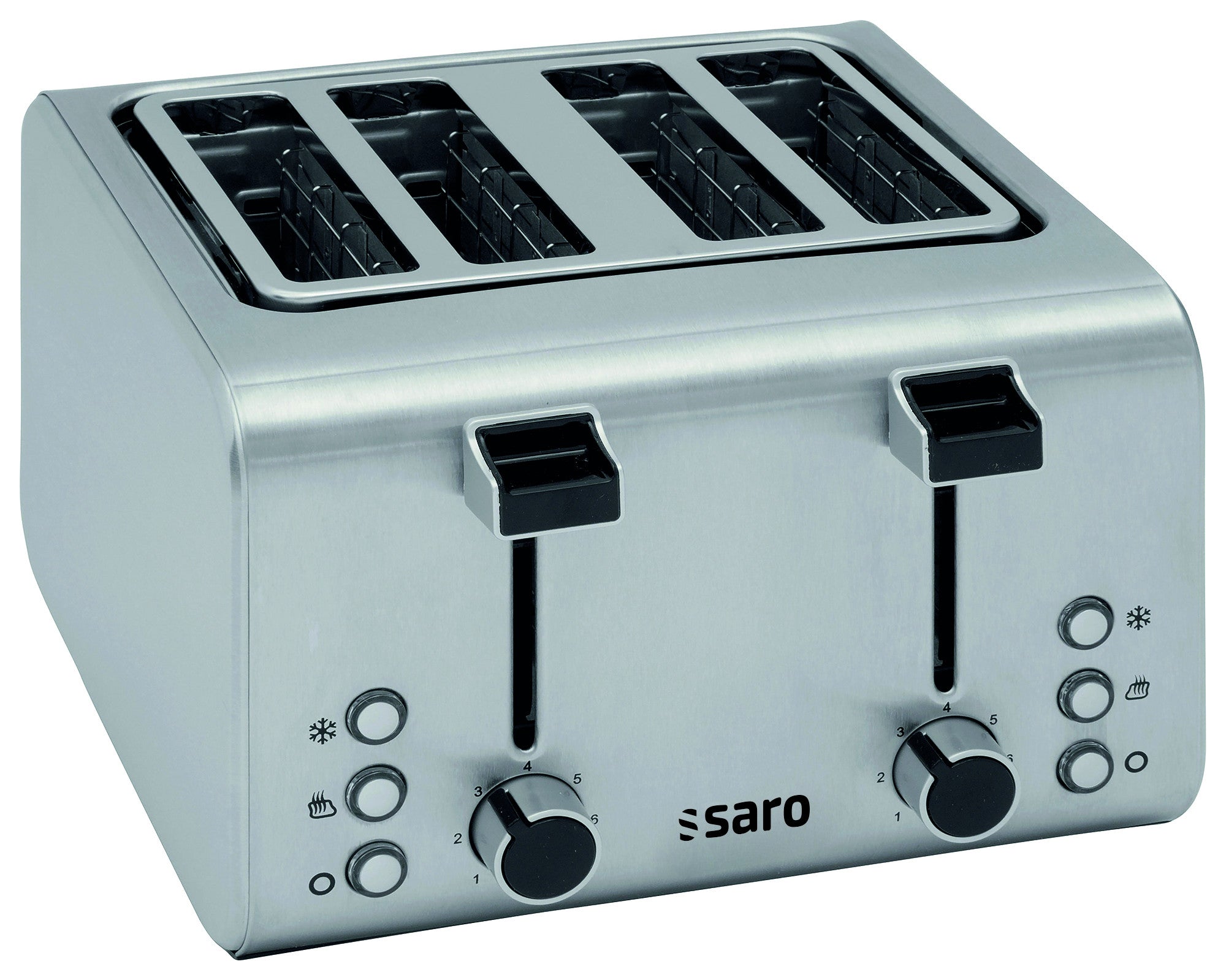Grille-pain - 4 fentes - Minuterie - Fonction décongélation - Fonction réchauffage Saro - Salamandre et Toaster professionnel CHR - matériel cuisine pro - Cuistéo