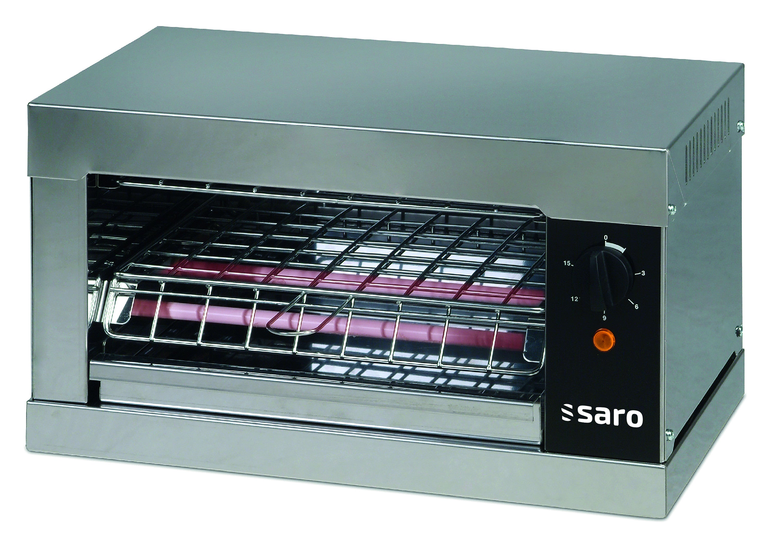 Grille-pain - Chaleur haut/bas - Minuteur - Bac miettes - Éléments quartz 2 kW Saro - Toaster professionnel professionnel CHR - matériel cuisine pro - Cuistéo
