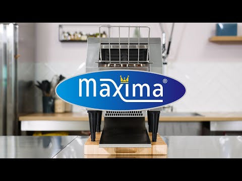 Grille-pain à convoyeur - 150 tranches/h - Vitesse réglable - avec bac à miettes L. 180 mm 150 L 1340 W Maxima - vue 5 - Toaster convoyeur pro CHR - Cuistéo