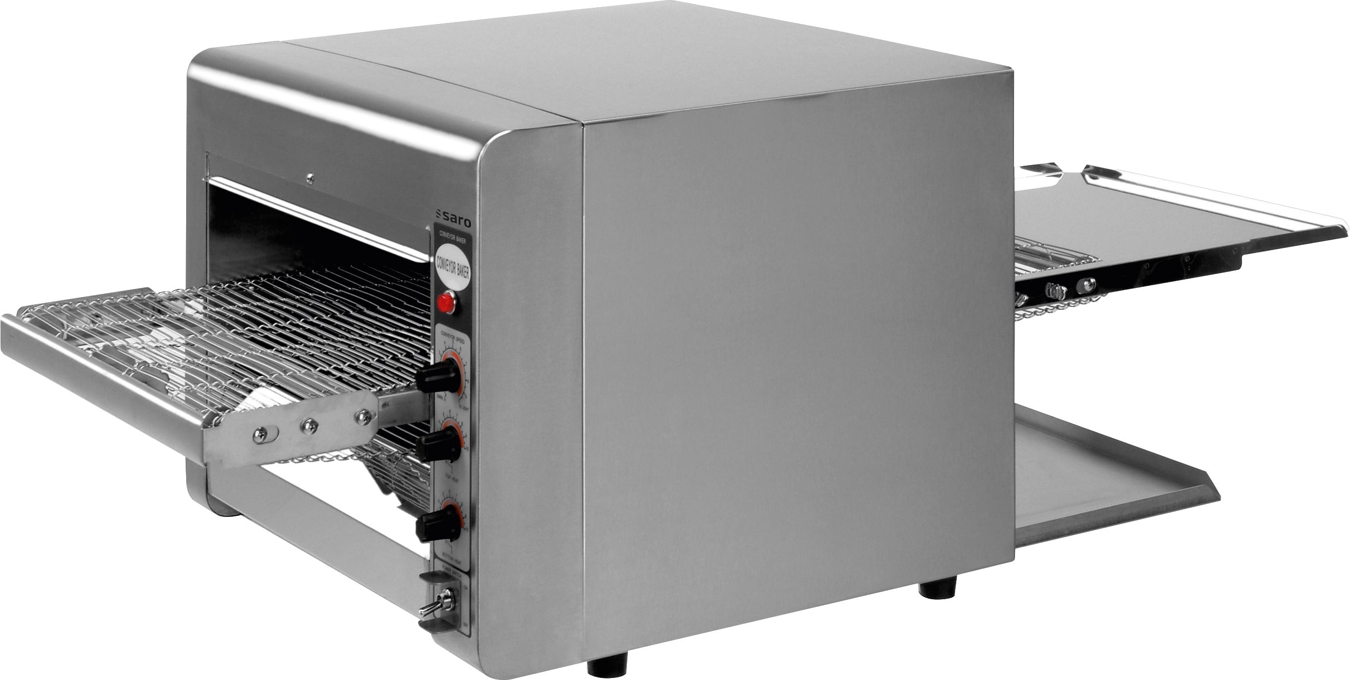 Four à Convoyeur - Pizza et Pain - Vitesse Variable - 260°C - 3.6 kW - Acier Inoxydable - GERRIT Saro - Toaster convoyeur professionnel CHR - matériel cuisine pro - Cuistéo
