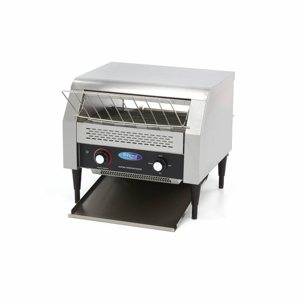 Grille-pain à convoyeur - 450 tranches/h - Vitesse réglable L. 360 mm 450 L 2640 W Maxima - Toaster convoyeur professionnel CHR - matériel cuisine pro - Cuistéo