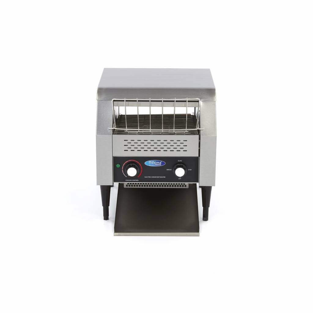 Grille-pain à convoyeur - 300 tranches/heure - Vitesse ajustable inox L. 280 mm 300 L 2240 W Maxima - vue 3 - Toaster convoyeur pro CHR - Cuistéo