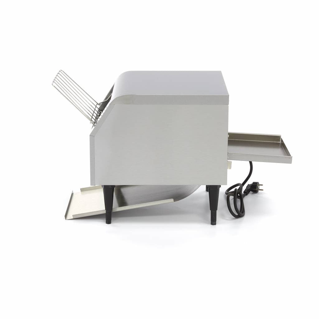 Grille-pain à convoyeur - 300 tranches/heure - Vitesse ajustable inox L. 280 mm 300 L 2240 W Maxima - vue 4 - Toaster convoyeur pro CHR - Cuistéo