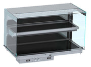 Drop-in vitrine cubique chauffante avec plaque vitro ceramique modèle mural - noir 5/1 1765x720x924 mm 6.035 kW Combisteel - Vitrine Chaude Drop-In professionnel CHR - matériel cuisine pro - Cuistéo