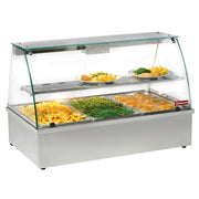 Vitrine chauffante bain-marie 3 GN 1/1 panoram. - Diamond