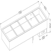 Elément bain-marie 5x GN 1/1 - Diamond