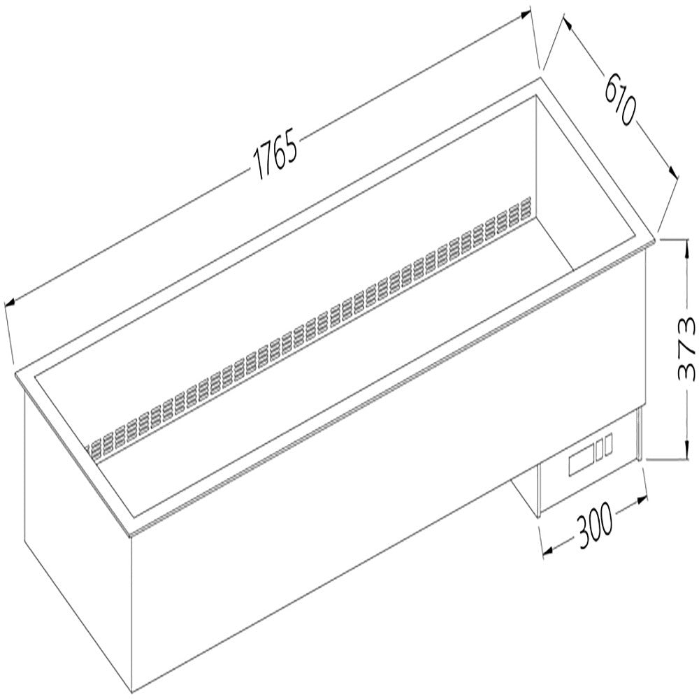 Elément bain-marie 5x GN 1/1 à sec ventilé - Diamond