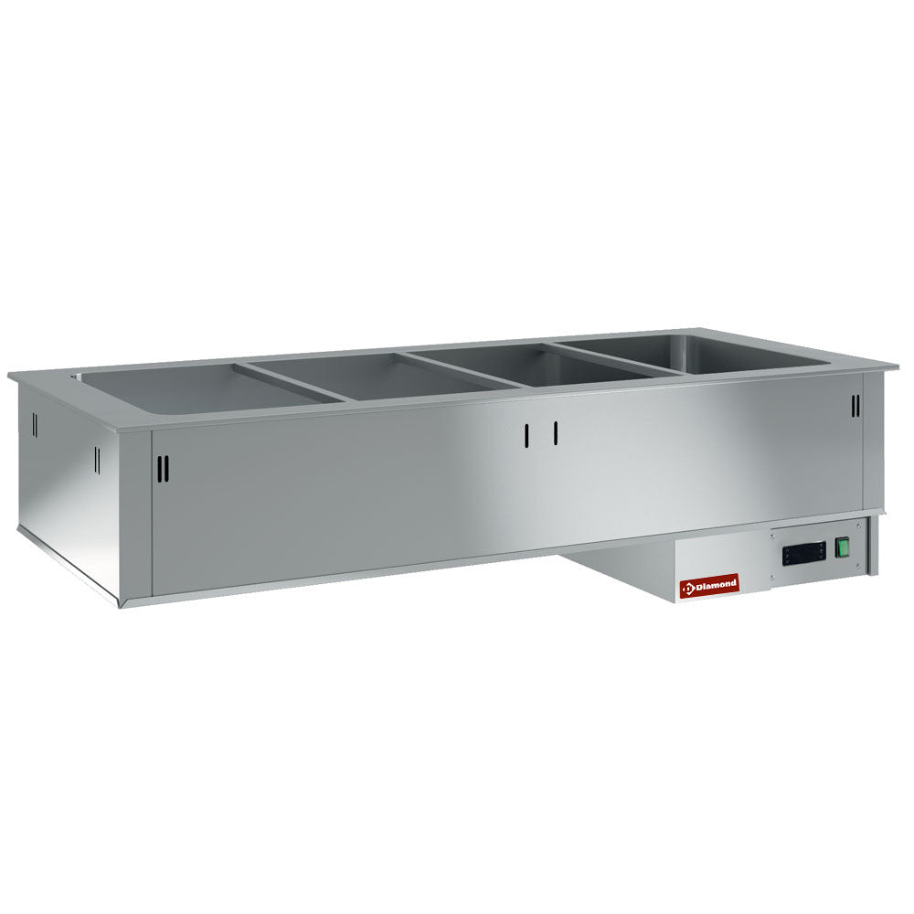 Elément cuve bain-marie à sec - 4x GN 1/1 - Diamond