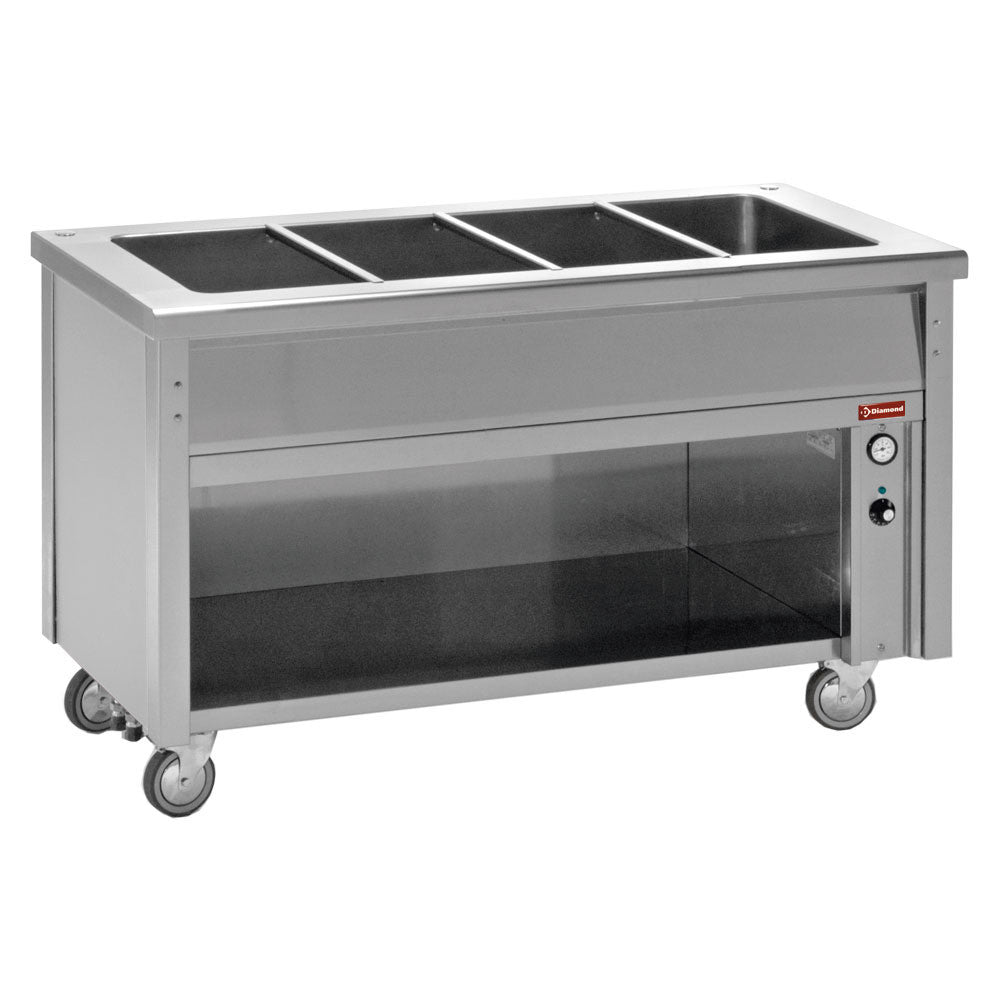 Elément bain-marie sur armoire  4 GN 1/1 - Diamond